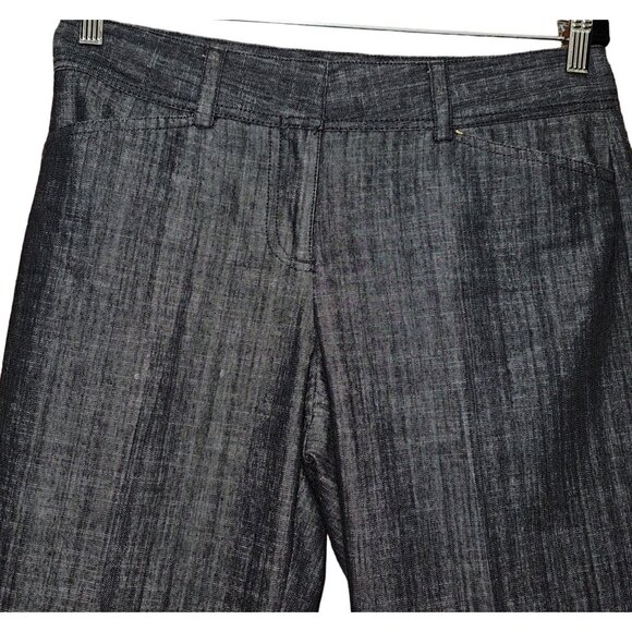 J. Crew Woman's Heather Gray Harlow 2 Snap‎ Zipper Slacks Rn# 77388 Size 8 - Picture 3 of 9